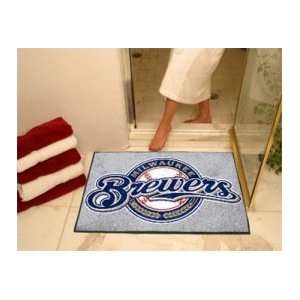  MLB Milwaukee Brewers Bathmat Rug: Sports & Outdoors