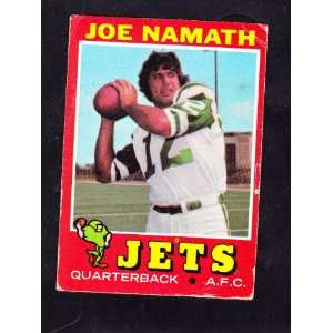  Joe Namath Football Trading Card New York Jets & Joe Guarantees Win 