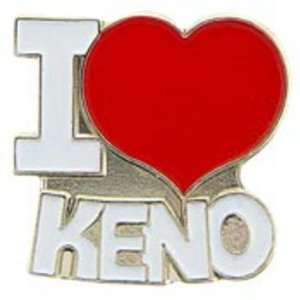  I Love Keno Pin 1 Arts, Crafts & Sewing