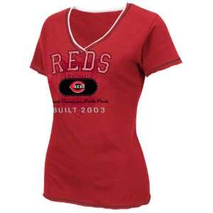   : Cincinnati Reds Womens Red Nice Hit Fashion Top: Sports & Outdoors