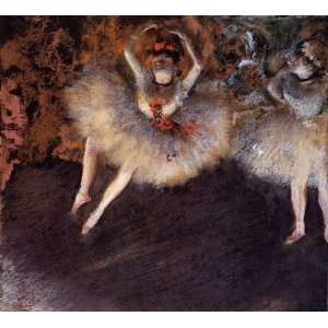  Oil Painting: Le Pas Battu: Edgar Degas Hand Painted Art 