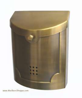 Modern Style Mailbox   Brass Copper or Nickel Mail box  