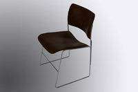 GF Rowland 40/4 Stacking Chair Dark Wood  