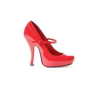 PartyLand Leg Avenue 4 Patent Red Mary Jane high heel shoe  