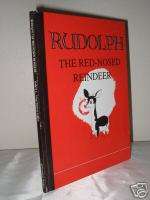 BOOK CHILDRENS RUDOLPH THE RED NOSED REINDEER BY MAY  