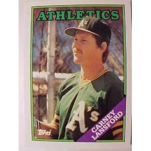  1988 Topps #292 Carney Lansford [Misc.]