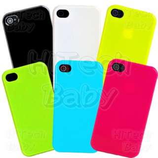   Neon / Candy COLOR Semi soft TPU Case Cover for iPhone 4s/4  