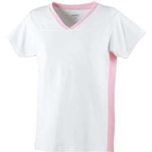  Girls Cotton/Spandex Football Tee by Augusta Sportswear 