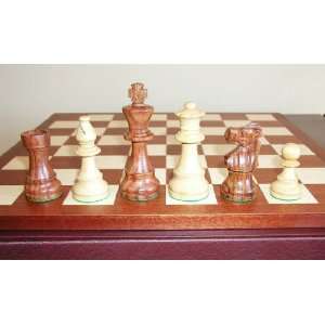 Worldwise Imports Sheesham Lardy Chessmen with Maple and 
