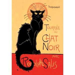  Tournee du Chat Noir avec Rodolptte Salis 20X30 Canvas 