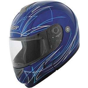  KBC FFR Modular Envy Helmet   Small/Blue/White: Automotive