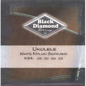  Black Diamond Ukulele White Nylon, .025   .036, N54 