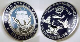 US Navy Naval Military Sailor Geocaching Geocoin   Icon  