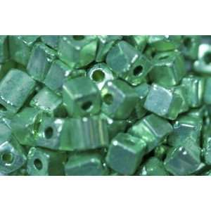  Beaders Paradise LGM419 Czech Glass Green Metallic 3.4 by 