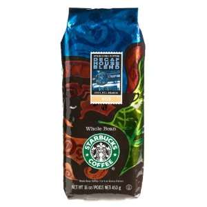 Starbucks Decaffeinated House Blend Whole Bean Coffee, Two (2) 16 