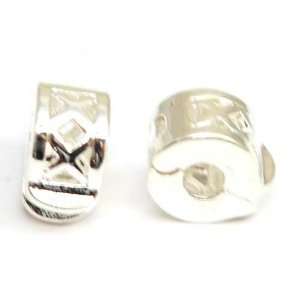  TOC BEADZ Kiss Locking Clip 6mm Slide on Bead Jewelry