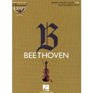  Hal Leonard Beethoven: Two Romances for Violin, Op. 40 In 