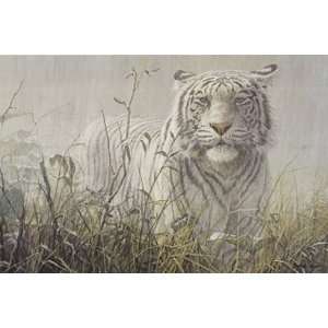  Seerey Lester 32W by 21.25H  Monsoon  White Tiger 