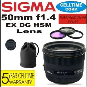  Sigma 50mm F1.4 EX DG HSM Lens for Nikon Digital SLR 