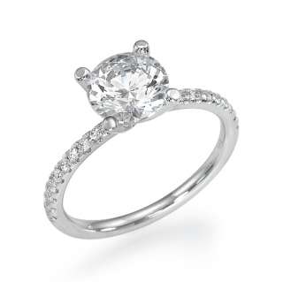 DIAMOND ENGAGEMENT RING 0.95 CARAT ROUND CUT NEW SOLITAIRE 14KT 