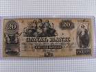 1800s $20 Canal Bank, New Orleans, Louisiana Note Grades CU Plate D 
