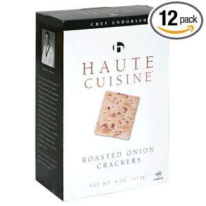 Haute Cuisine Roasted Onion Crackers Grocery & Gourmet Food