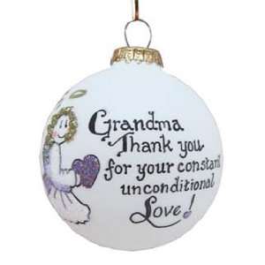 Personalized Grandma Heart Christmas Ornament