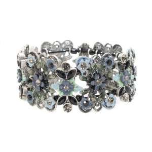  Bejeweled Enamel Flower Bracelet Jewelry