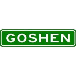    GOSHEN City Limit Sign   High Quality Aluminum: Sports & Outdoors