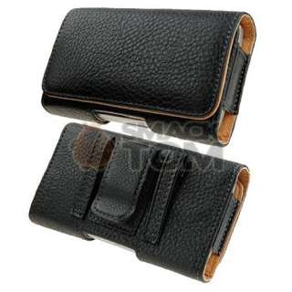 Leather PREMIUM cell phone POUCH Belt Clip Case for Samsung GALAXY 