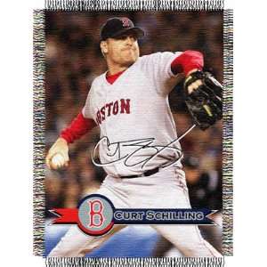  Boston Red Sox Curt Schilling 48x60 Players Tapestry Throw 