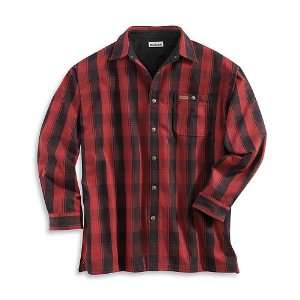  Carhartt S195 Plaid Shirt Jac Dark Red Large Tall: Home 