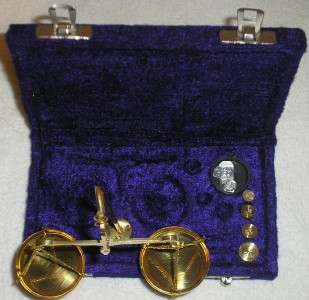 10 + Gram Brass Balance Scale / Case Jewelry Apothecary  