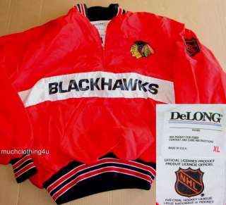   blackhawks NHL pullover JACKET shirt XL large L chelios KANE toews