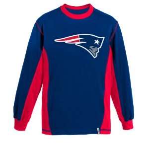 New England Patriots Youth Downforce Long Sleeve Crew Shirt:  