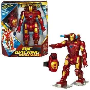  Remote Control Walking Iron Man Figure: Toys & Games