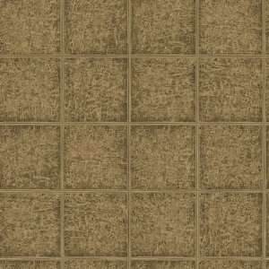  Waverly 5512034 Leather Blocks Wallpaper, Neutral, 20.5 