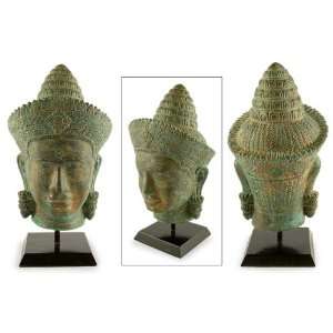 Brass sculpture, Ancient Khmer King