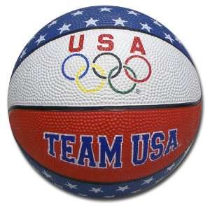 Team USA 5 Rings Mini Basketball (Red/White/Blue, One Size)  