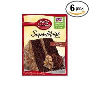 Betty Crocker Supermoist Cake Mix, German Chocolate, 15.25 Ounce (Pack 