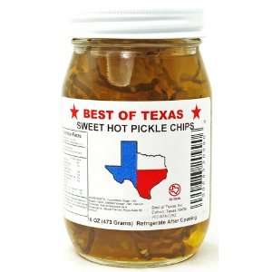 Best of Texas Sweet Hot Pickle Chips Grocery & Gourmet Food