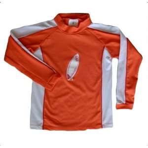  DaRiMi Kidz Rash Shirt Long Sleeve Orange/White 2/3 Baby