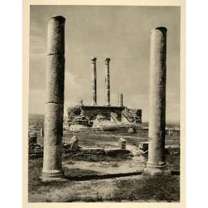  1937 Roman Ruins Timgad Thamugas Algeria Photogravure 