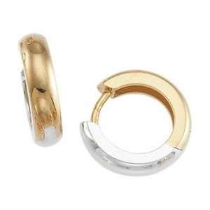  14k Two Tone Gold Hinged Earrings: Everything Else