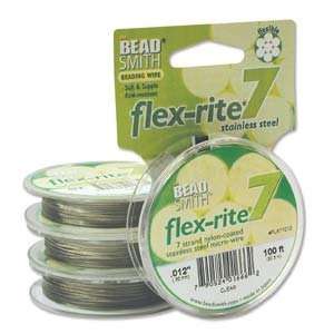  Clear Coated Flex Rite Beading Stringing Wire .012 Inch 