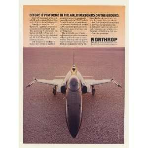 1984 Northrop F 20 Tigershark Fighter Aircraft Performs on 