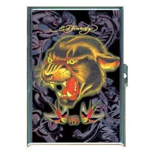 TATTOO TIGER WITH BIRDS ID Holder, Cigarette Case or Wallet MADE IN 