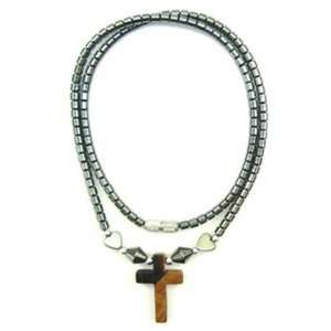  Hematite and Tiger Eye Cross Necklace: Everything Else