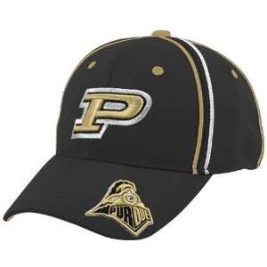 Purdue Boilermakers Black Overdrive 1Fit Hat  Sports 