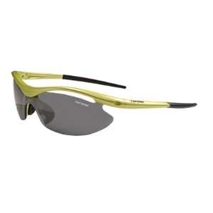  Tifosi Slip Sunglasses   Metallic Neon Green   Clear/Brown 